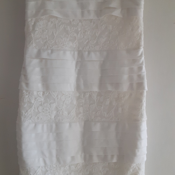 🌺 Enfocus Studio Sz 8 White Dress - Picture 6 of 10